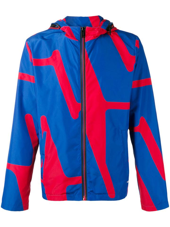 Iceberg - Printed Jacket - Men - Polyamide/polyester - 48, Blue, Polyamide/polyester