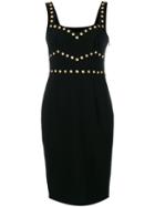 Moschino Studded Sleeveless Dress - Black
