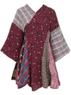 Yeah Right! Patchwork Mini Dress - Red