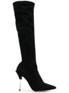 Dolce & Gabbana Knee Boots - Black