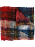 Faliero Sarti Tartan Scarf, Women's, Red, Modal/cashmere