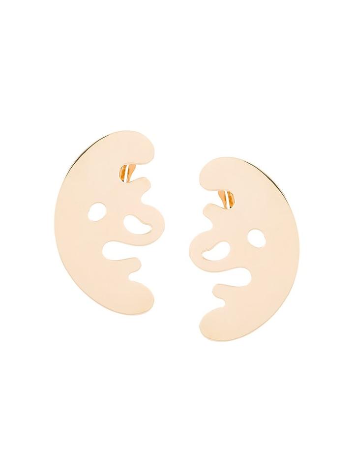 Eshvi 'lava' Plated Earrings, Women's, Metallic