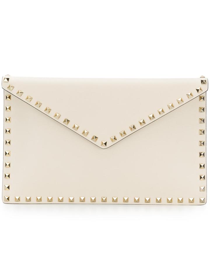 Valentino Valentino Garavani Rockstud Clutch - Nude & Neutrals
