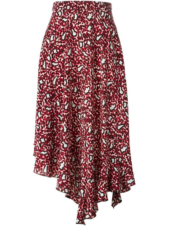 Stella Mccartney Leopard Print Asymmetric Skirt