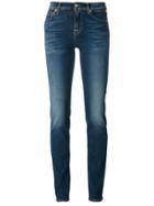 7 For All Mankind Light-wash Skinny Jeans - Blue
