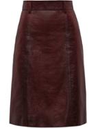 Prada Matte Nappa Skirt - Red