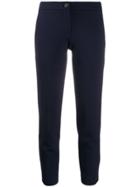 Semicouture Slim-fit Cropped Trousers - Blue