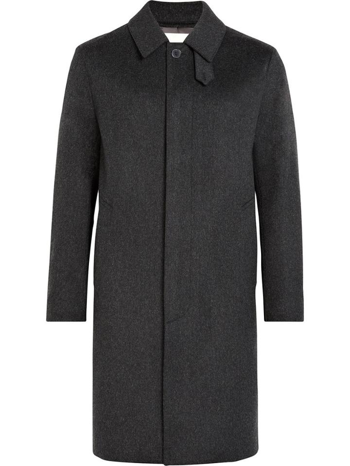 Mackintosh Charcoal Storm System Wool 3/4 Coat Gm-001f - Grey