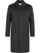 Mackintosh Charcoal Storm System Wool 3/4 Coat Gm-001f - Grey