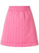 Valentino Contrast Stitching Mini Skirt - Pink & Purple