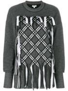 Kenzo Ribbon Lattice Sweatshirt - Grey