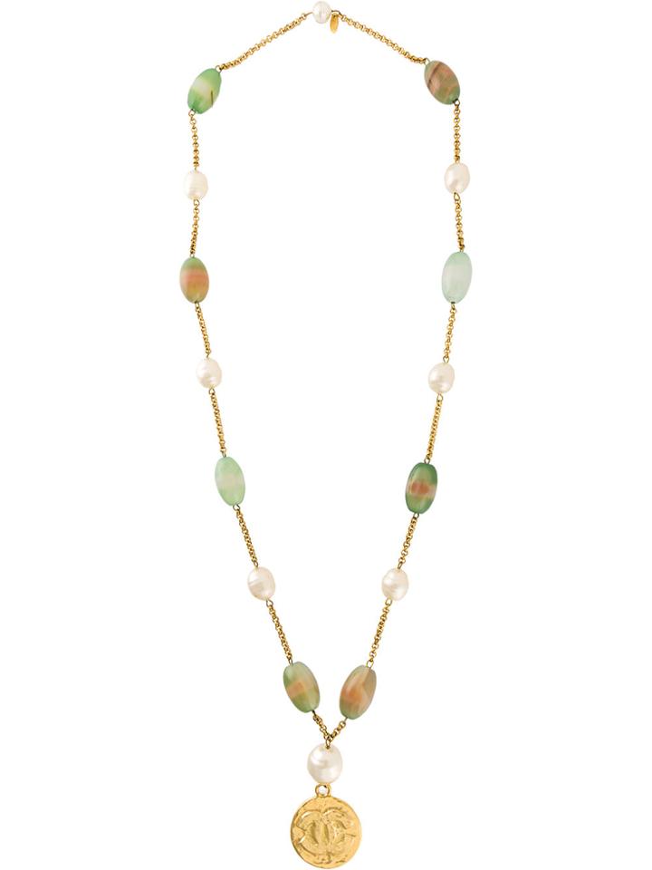 Chanel Vintage Long Necklace - Yellow & Orange