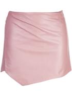 Michelle Mason Wrap Mini Skirt - Neutrals