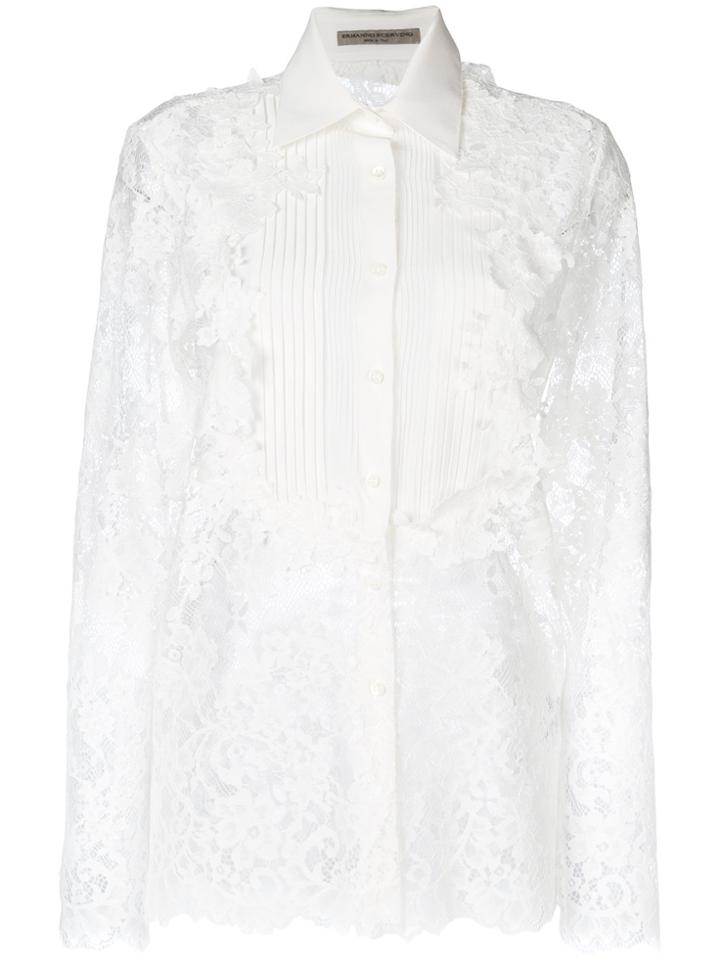 Ermanno Scervino Lace Shirt - White