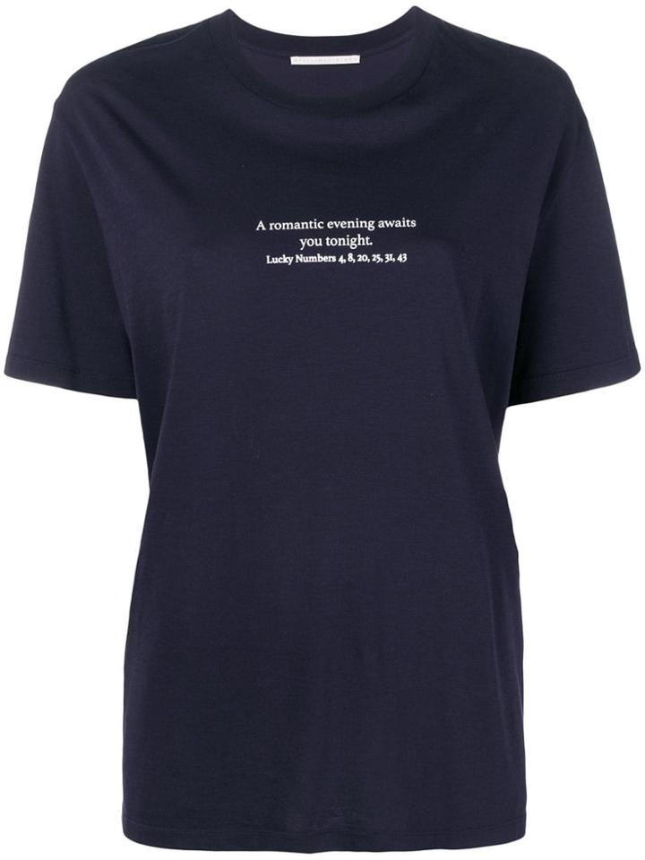 Stella Mccartney Slogan T-shirt - Blue