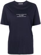 Stella Mccartney Slogan T-shirt - Blue