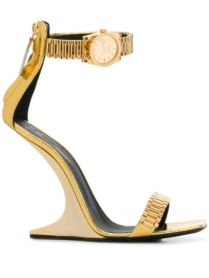 Giuseppe Zanotti Giuseppe Zanotti X Cowan Watch Sandals - Gold
