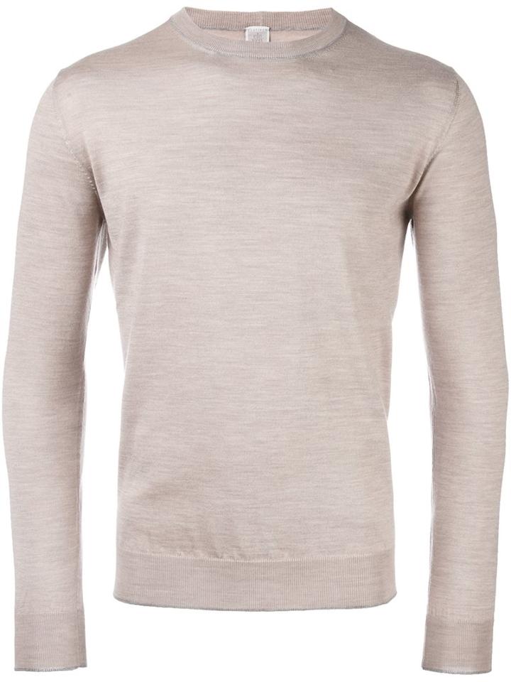 Eleventy Crew Neck Trim Jumper