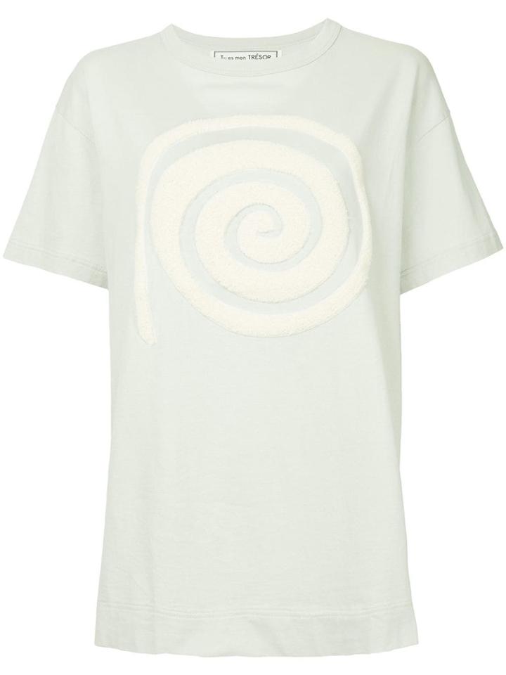 Tu Es Mon Trésor Spiral T-shirt - Neutrals