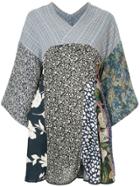 Yeah Right! Patchwork Mini Dress - Multicolour