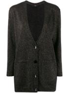 Steffen Schraut Deep V-neck Cardigan - Black