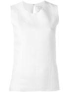 Majestic Filatures Sleeveless Top, Women's, Size: Iii, White, Cotton/linen/flax