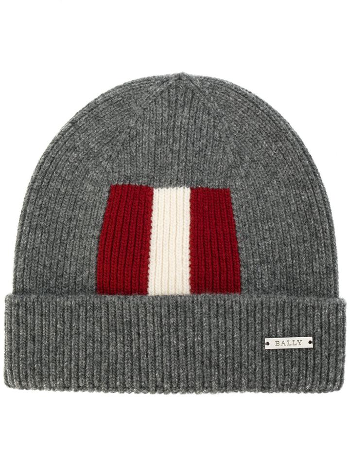 Bally Knitted Beanie - Grey