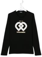 Dsquared2 Kids Logo Print T-shirt, Boy's, Size: 14 Yrs, Black