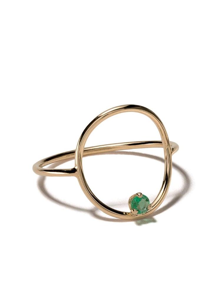 Gemfields X Zoë Chicco Medium Circle Ring - Yellow Gold