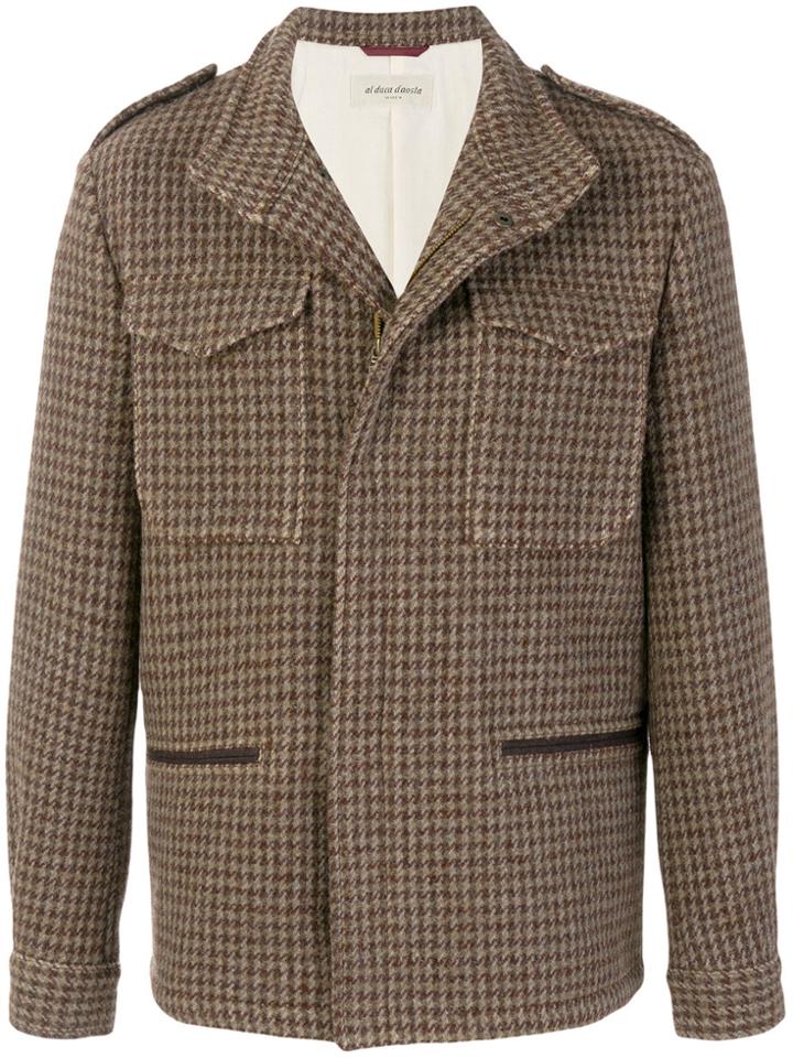 Al Duca D'aosta 1902 Short Tweed Coat - Brown