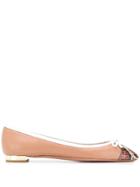 Aquazzura Moss Ballerinas - Neutrals