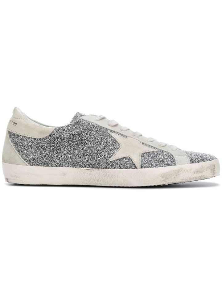Golden Goose Deluxe Brand Low Top Trainers - Grey