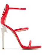 Giuseppe Zanotti Strappy Ankle Sandals - Red