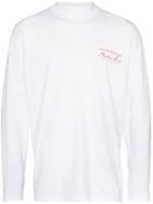 Martine Rose Logo Print Long-sleeve T-shirt - White