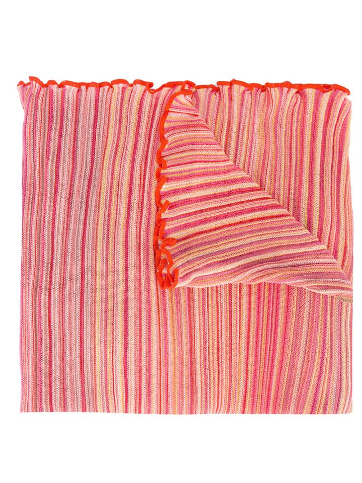M Missoni Ribbed Knit Scarf, Women's, Cotton/polyamide