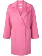 P.a.r.o.s.h. Lottie Single Breasted Coat - Pink