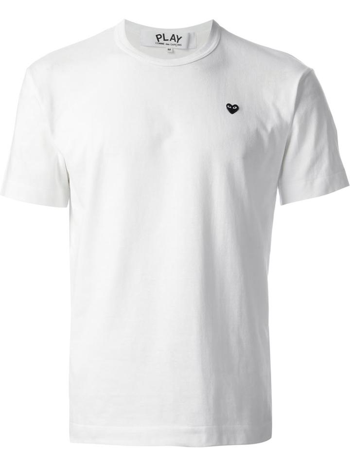 Comme Des Garçons Play Mini Heart T-shirt, Men's, Size: Xl, White, Cotton