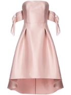 Sachin & Babi Vani Satin Off-the-shoulder Dress - Pink & Purple