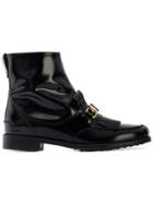 Tod's Fringe Flap Ankle Boots - Black