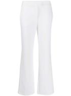 Genny Mid-rise Flared Trousers - White