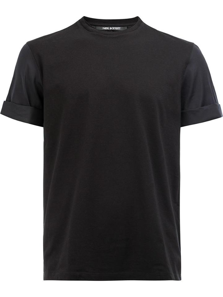 Neil Barrett Turn-up Cuffs T-shirt - Black