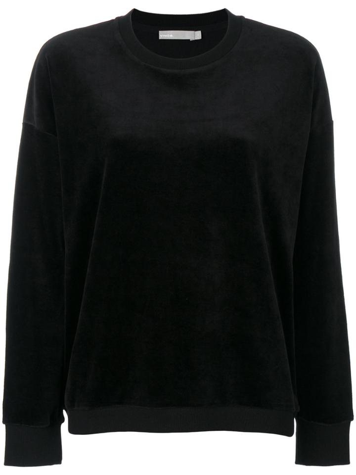 Vince Velour Pullover - Black