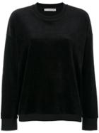 Vince Velour Pullover - Black
