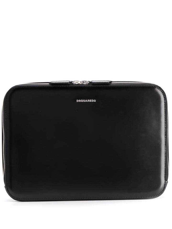 Dsquared2 Large Logo Clutch Bag - Black