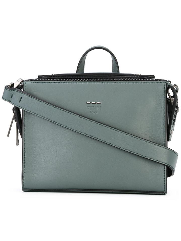 Fendi Top Handle Messenger Bag - Green