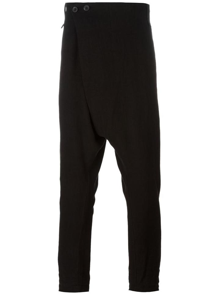 Lost & Found Ria Dunn Drop-crotch Trousers, Men's, Size: Medium, Black, Cotton/hemp