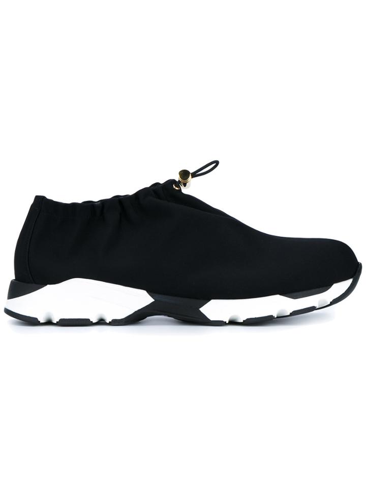 Marni Drawstring Detail Sneakers - Black
