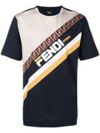 Fendi Ff Stripe T-shirt - Black