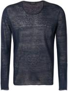 Roberto Collina Basic Jersey Sweater - Blue