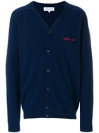 Maison Labiche Rock And Roll Embroidered Cardigan - Blue